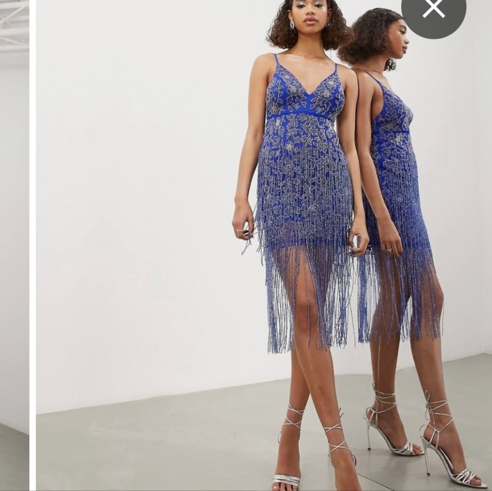 ASOS Blue beaded dress